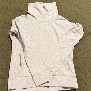 Lululemon Athletica Light Gray funnel neck Hoodie